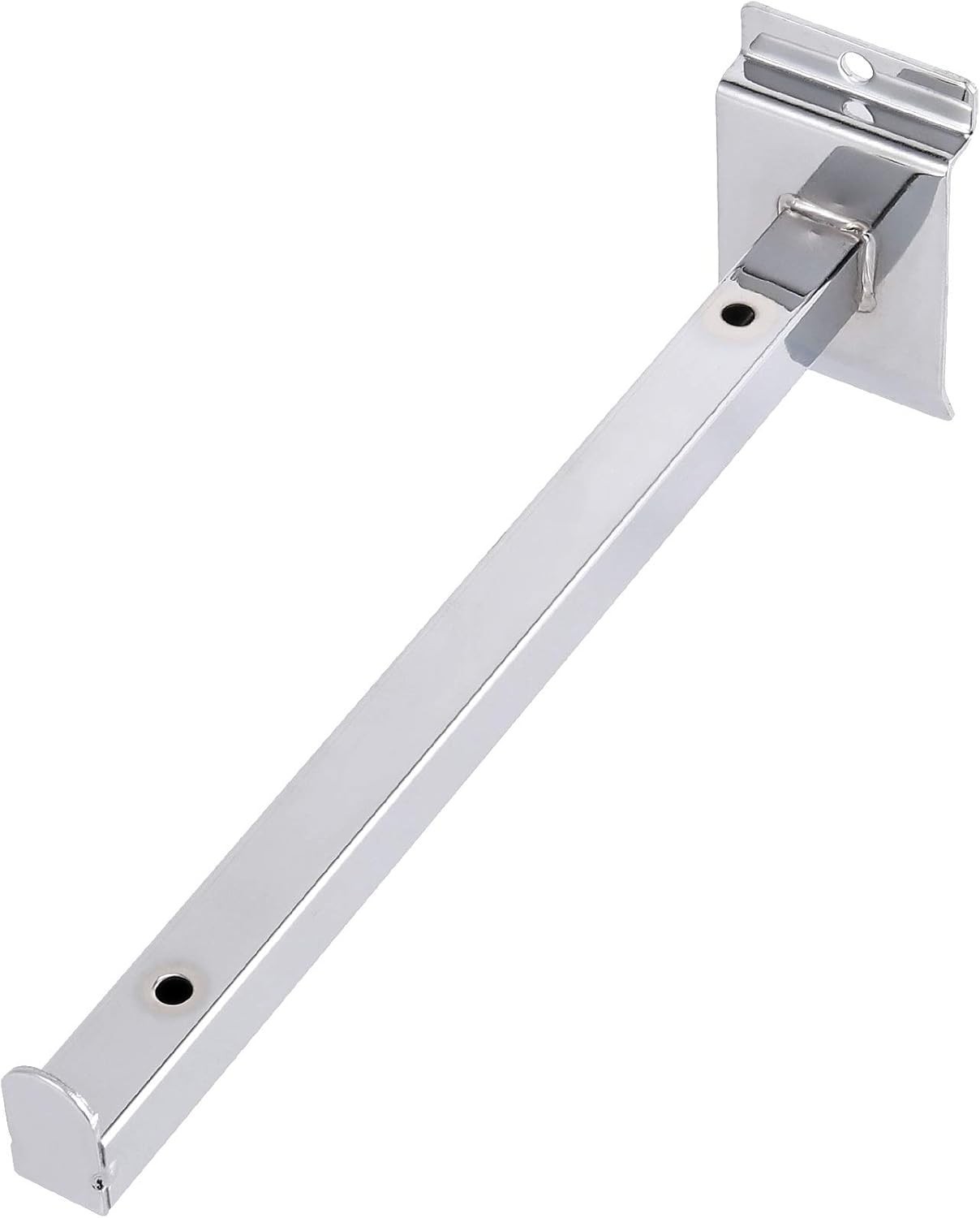 Zeonhak 10 Pc 10 Inch Silver Slatwall Shelf Brackets Heavy Duty Metal