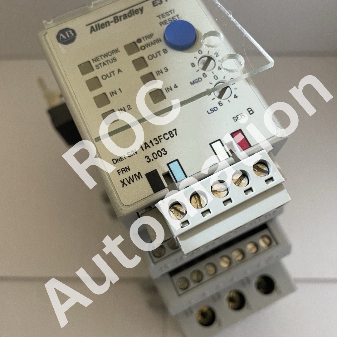 Surplus Pre-owned Allen Bradley 592-EC2BC Ser B Solid State Overload Relay 3-15A