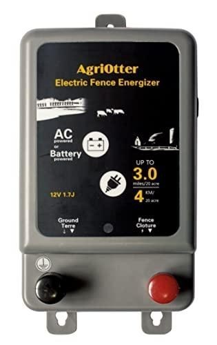 Electric Fence Energizer 15 Acre 2 in 1 Powered by Battery or AC Outlet 8000V
