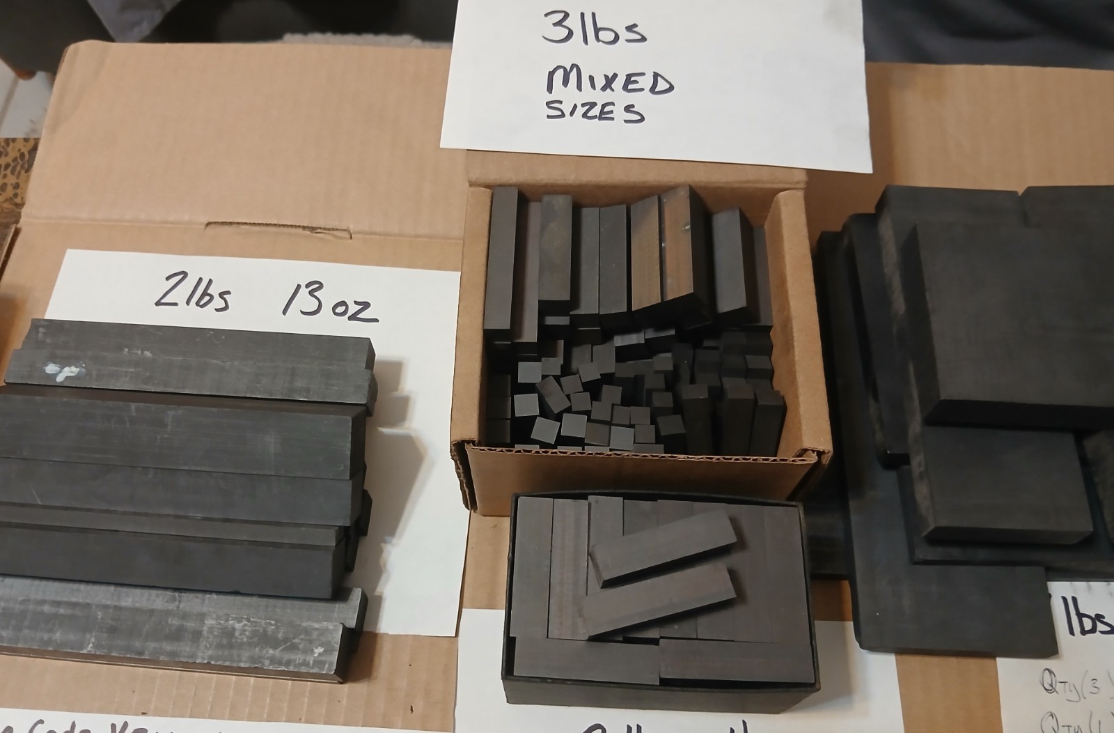 HUGE LOT SINKER EDM GRAPHITE 45 lbs rounds plate block EC 15 4 14 HK6 Cu Copper