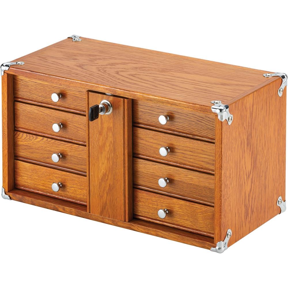 T33822 4-Drawer Oak Chest