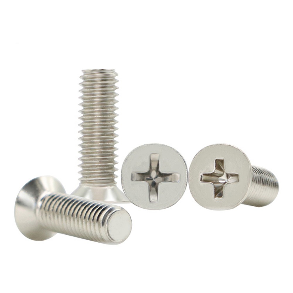 M1.2 M1.4 M1.6 M1.7 M2 Nickel-plated small head bolt Countersunk Phillips screws