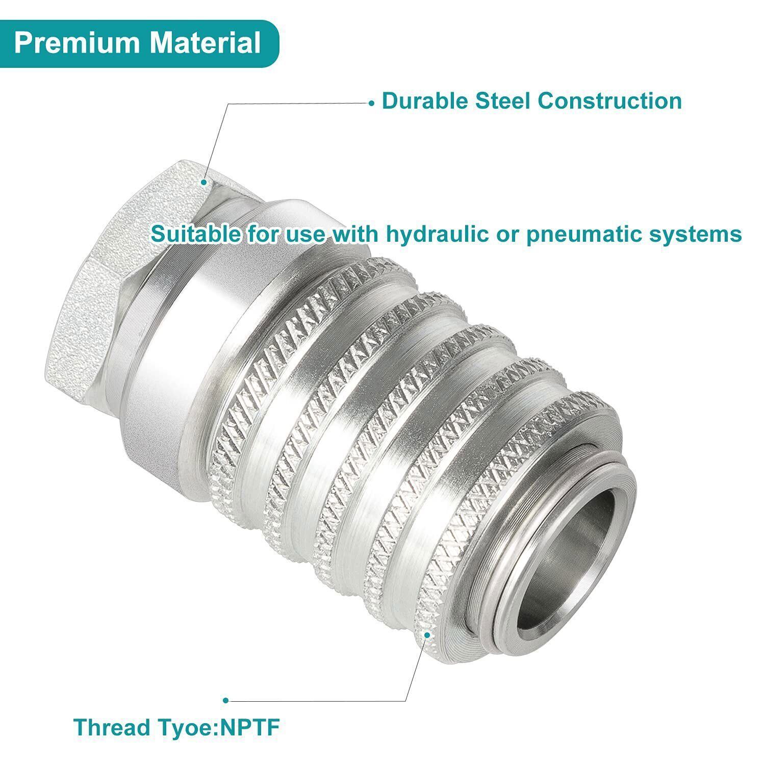 PD222 Steel Test Port and Diagnostic Equipment Quick Couplings