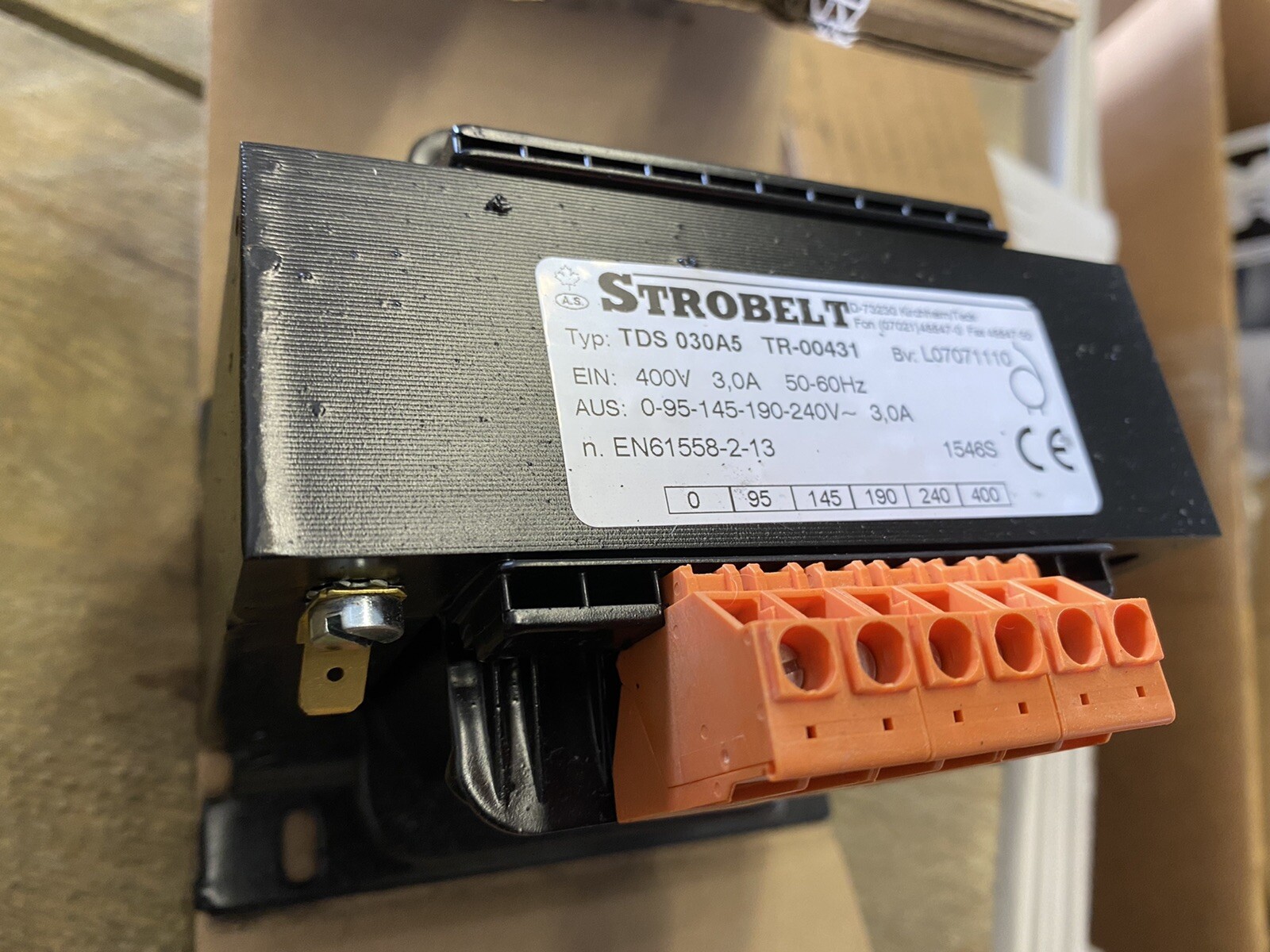 TDS 030A5, Transformer 3A, 400V, IP00, 5 Steps, Set of 2 Pcs.