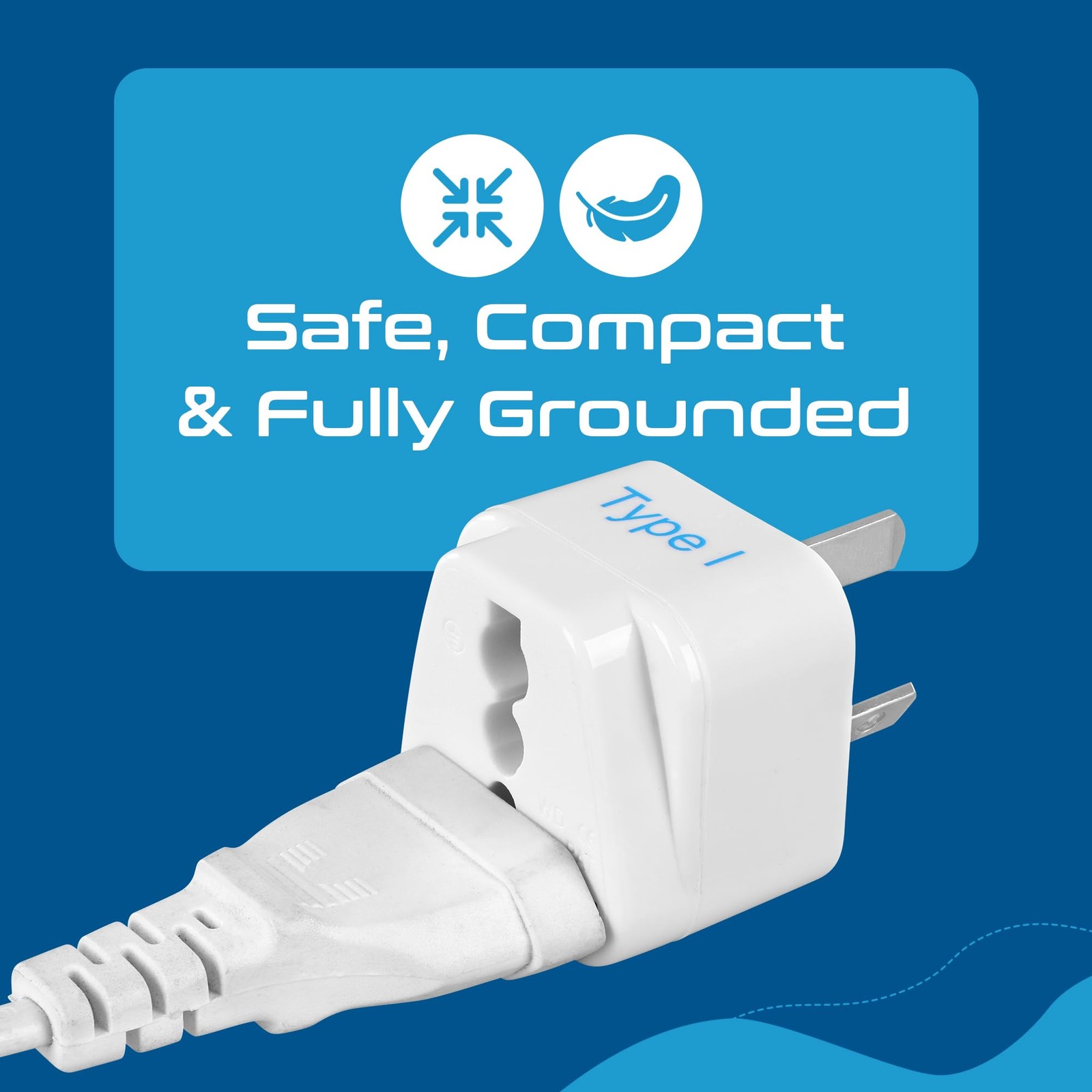 Australia, China, New Zealand Travel Plug Adapter Type I 3 Pack Grounded & U…
