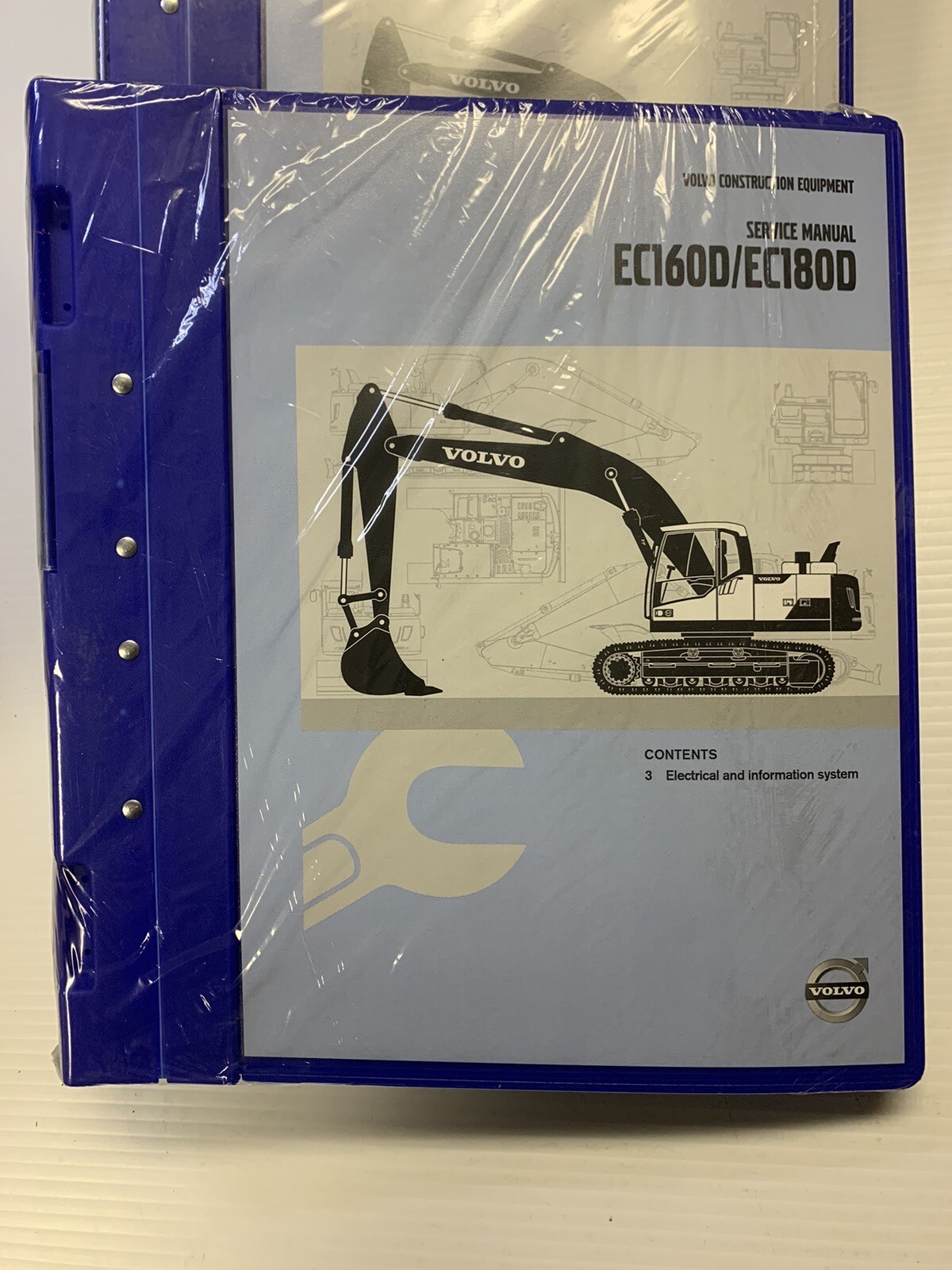 Volvo Construction Equipment EC160D/EC180D Excavator Service Manuals (set Of 4)