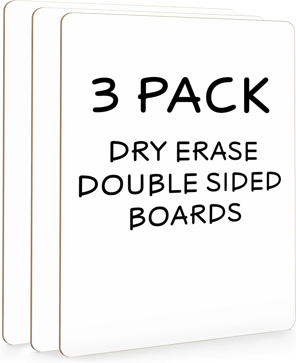 Small Dry Erase Boards 3 Pack 9×12 Double Sided Whiteboard | 3 Double Sided 9×12