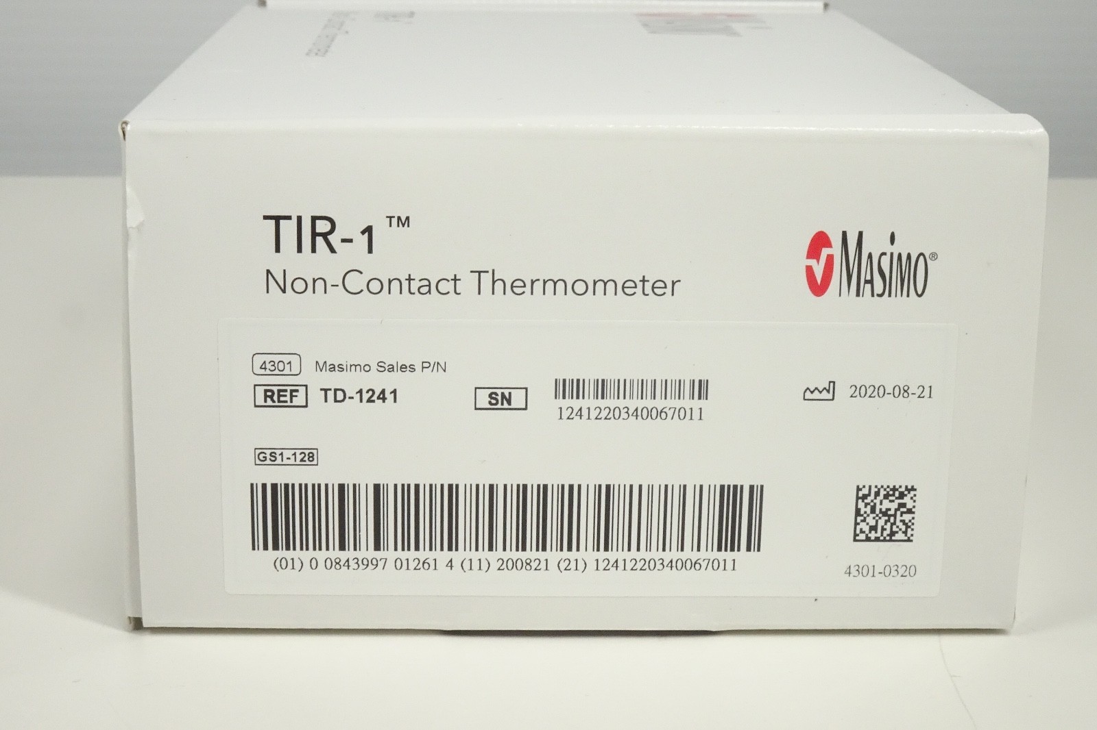 Non-Contact Infrared Thermometer TIR-1 Masimo Handheld NEW
