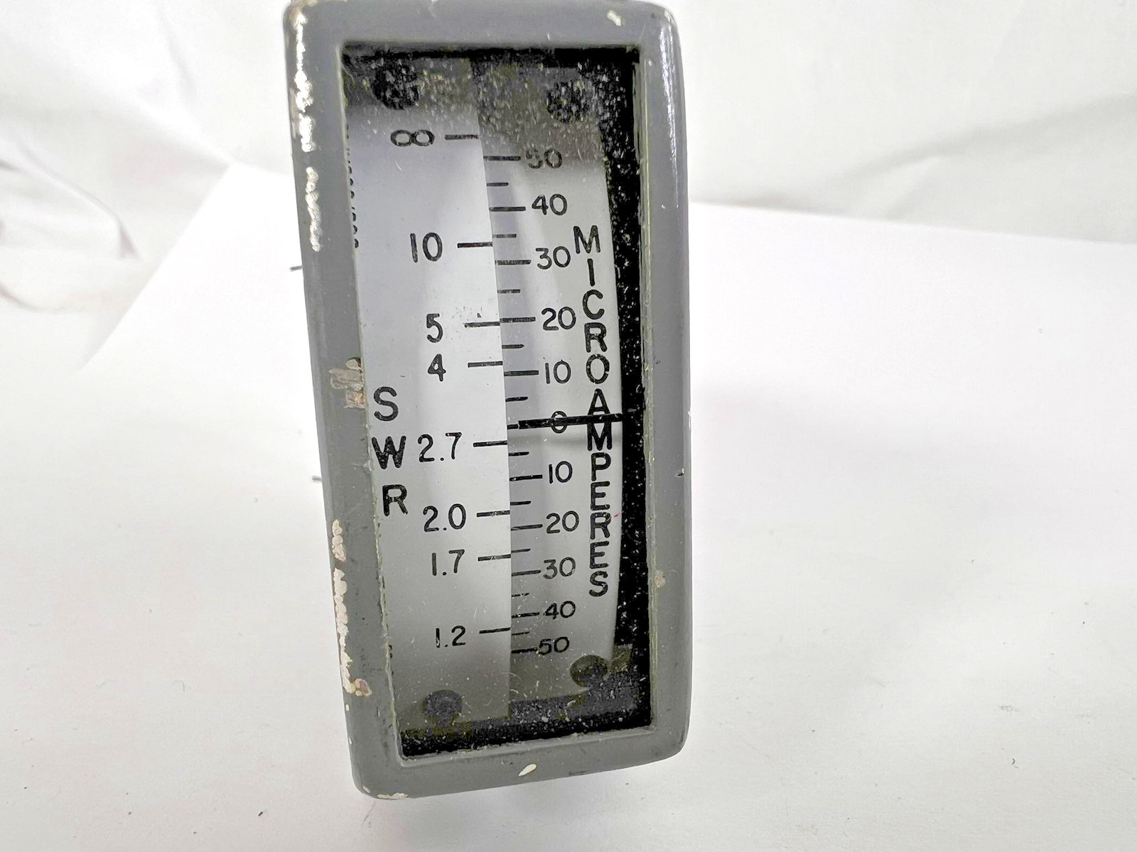 Vintage Analog SWR Microamperes Panel Meter Gauge 458-0815-010 AEM7349