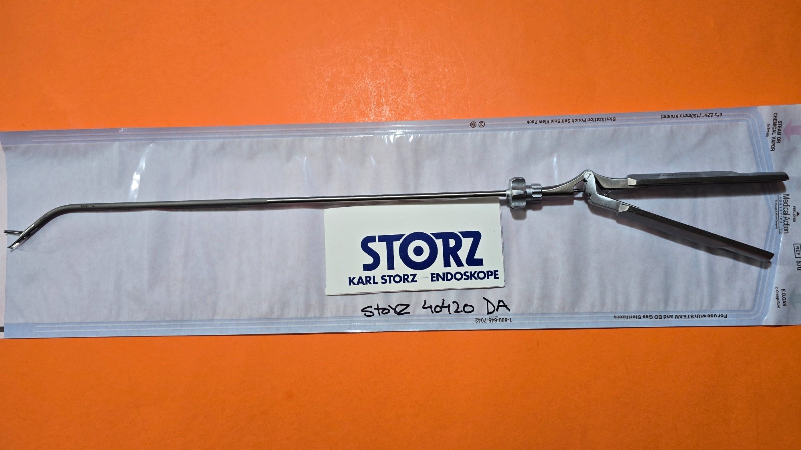 Karl Storz 40420 DA Tissue Grasping Forceps 5mm x 36cm Rotating Shaf Handle