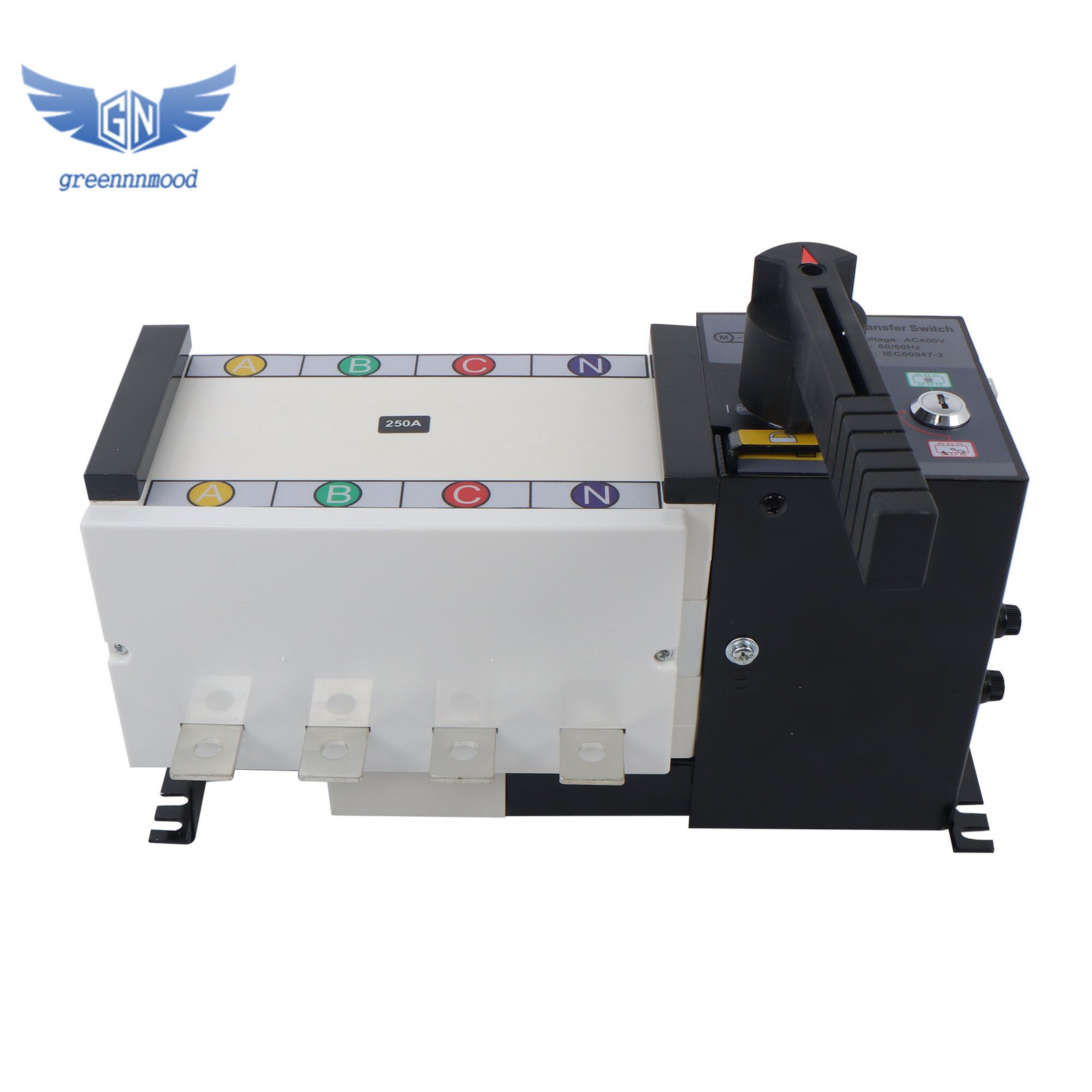 250A 4 Poles 110V 220V Industrial Automatic Transfer Switch Grid to AC Generator