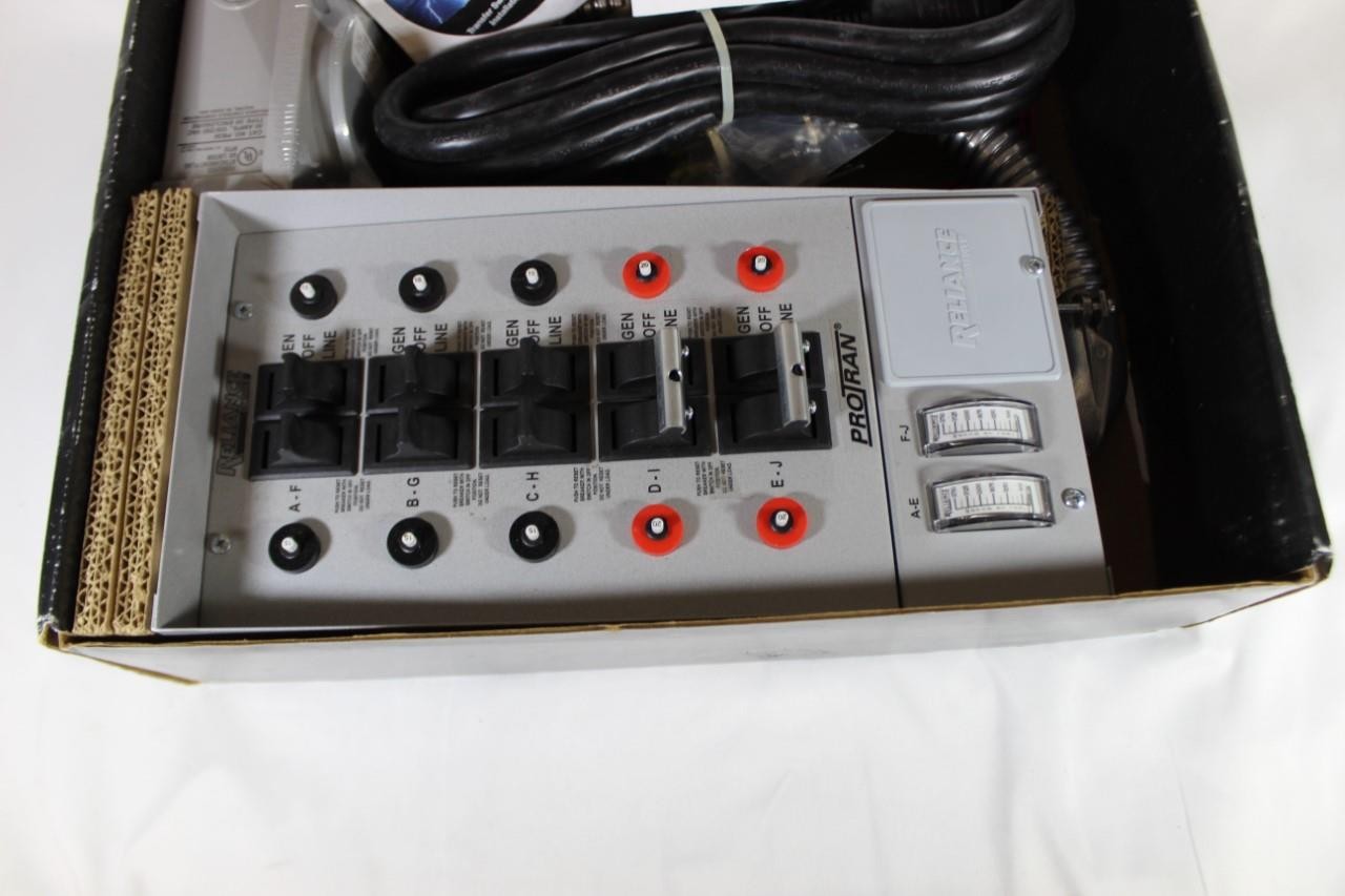 Reliance Controls 31410CRK 10-Circuit Portable Generator Transfer Switch Kit