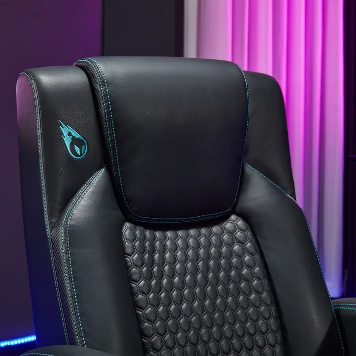 DPS Centurion Pedestal Swivel Gaming Chair with Storage Pockets, Reclining Chair
