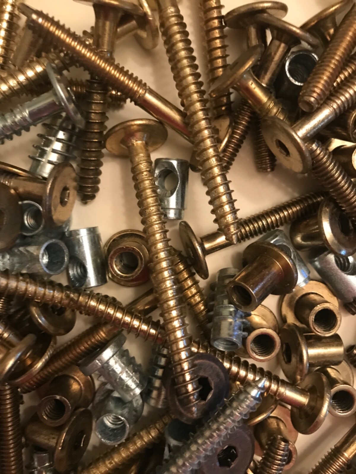 Furniture & Cabinet Screws Bolts Misc lot of hardware 3.7 pounds