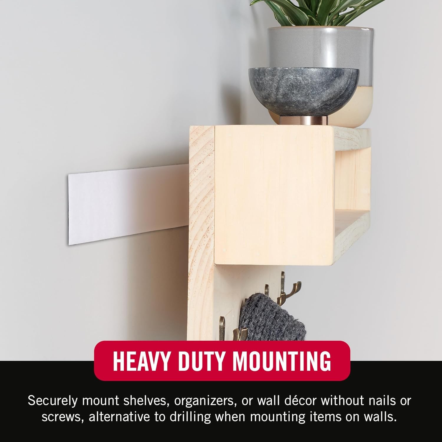 Heavy Duty Velcro Tape 12 Foot Roll Self Adhesive Sticky Back Mounting Strip