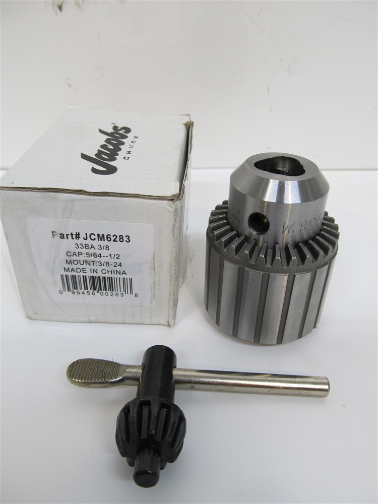 Jacobs JCM6283, 33BA, 1/2″ Medium Duty Plain Bearing Keyed Chuck