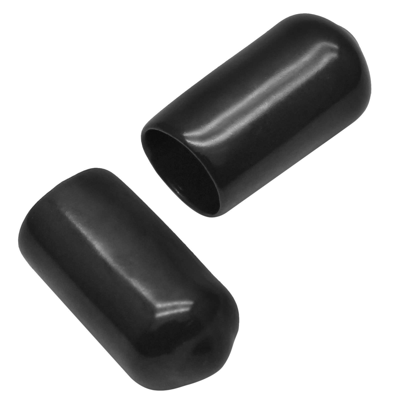 Bonsicoky 120Pcs Round Rubber End Caps 3/8″ (10mm) ID Vinyl 10mm, 120 Pcs