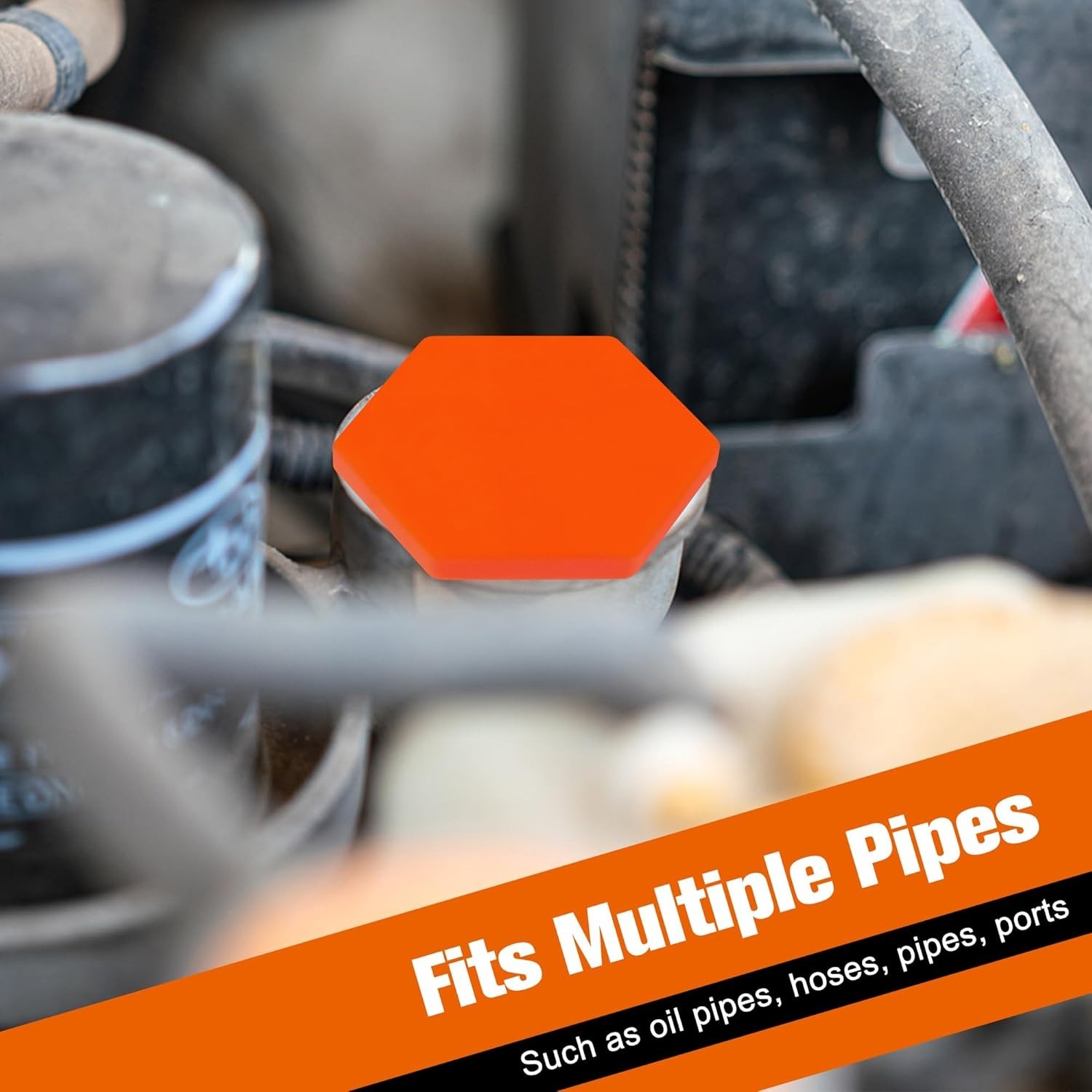 35PCS Hydraulic Oil Service Plugs, Drip-Proof Rubber Hydraulic Hose Plug Kit for