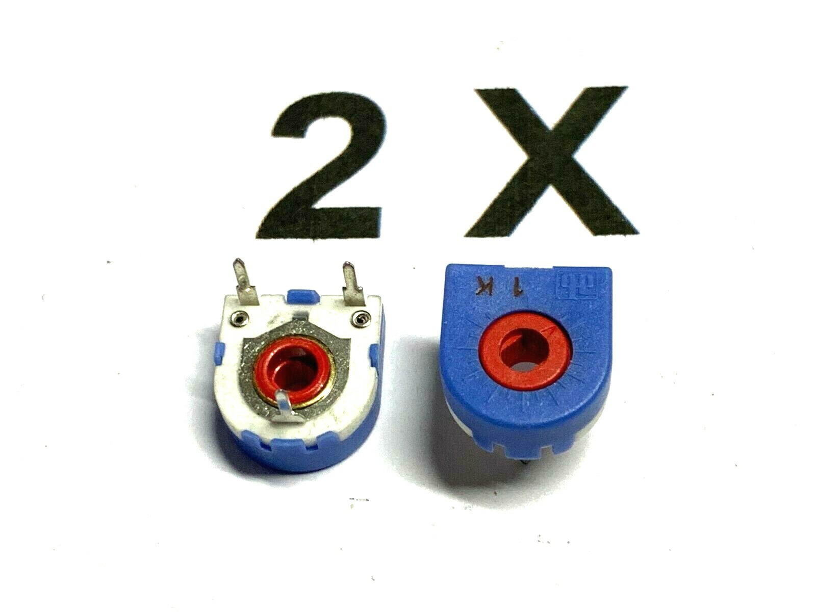 1K, 1kΩ, Cermet Trimmer, Poti, 1W, 300V, 20%, AB Elect. No.2041460905, 2 pieces