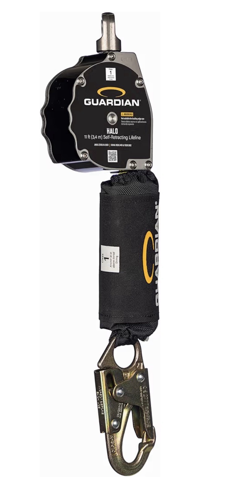 Guardian 10900 Halo Web Personal Self Retracting Lifeline (SRL), 11 Ft