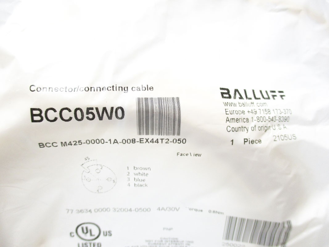BALLUFF BCCM425-0000-1A-008-EX44T2-050 BCC05W0 30V 4A NSMP