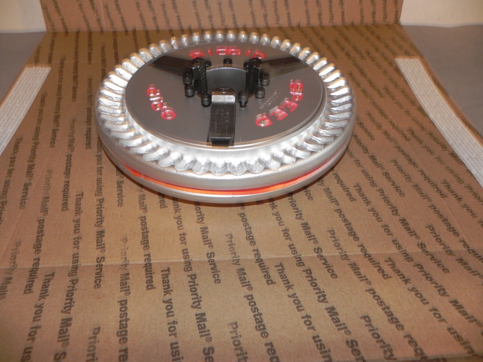 Ridgid early style 535 Hand wheel, chuck cap, front jaw set, rigid refurbished