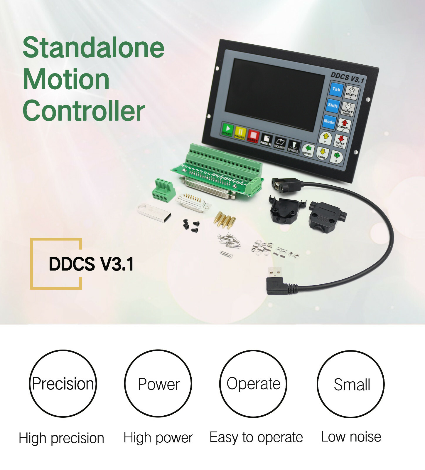 4 Axis 500KHz Offline Motion Controller System DDCSV3.1 For CNC Router Machine