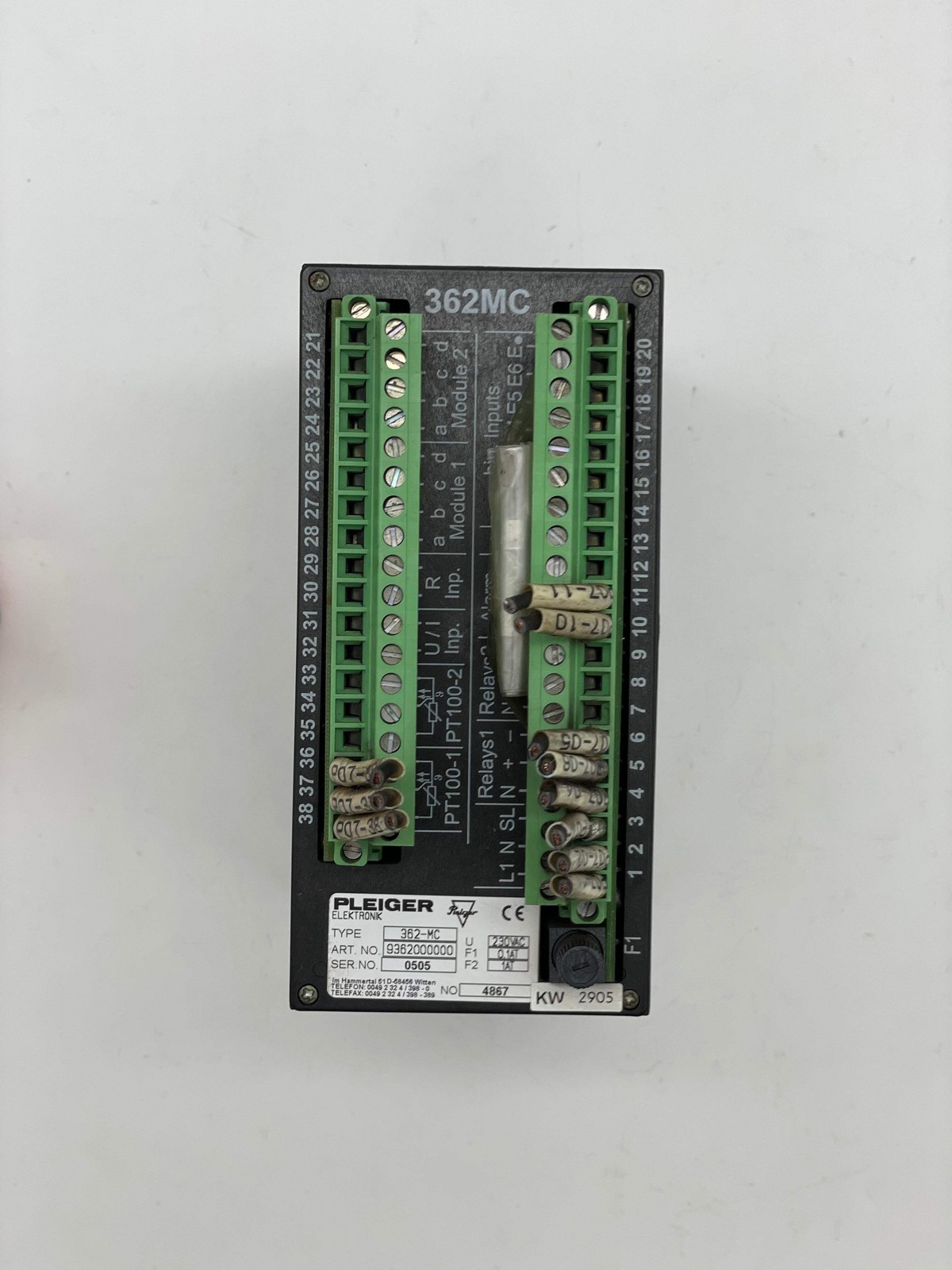 Pleiger Elektronik 9362000000 362-MC Multi-Function Controller (Not Tested)