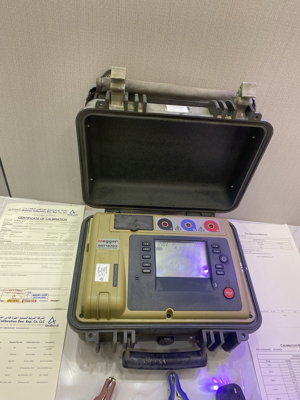 Megger MIT1020/2 10KV Insulation Tester (Calibration 03-2026 To 03-2027)