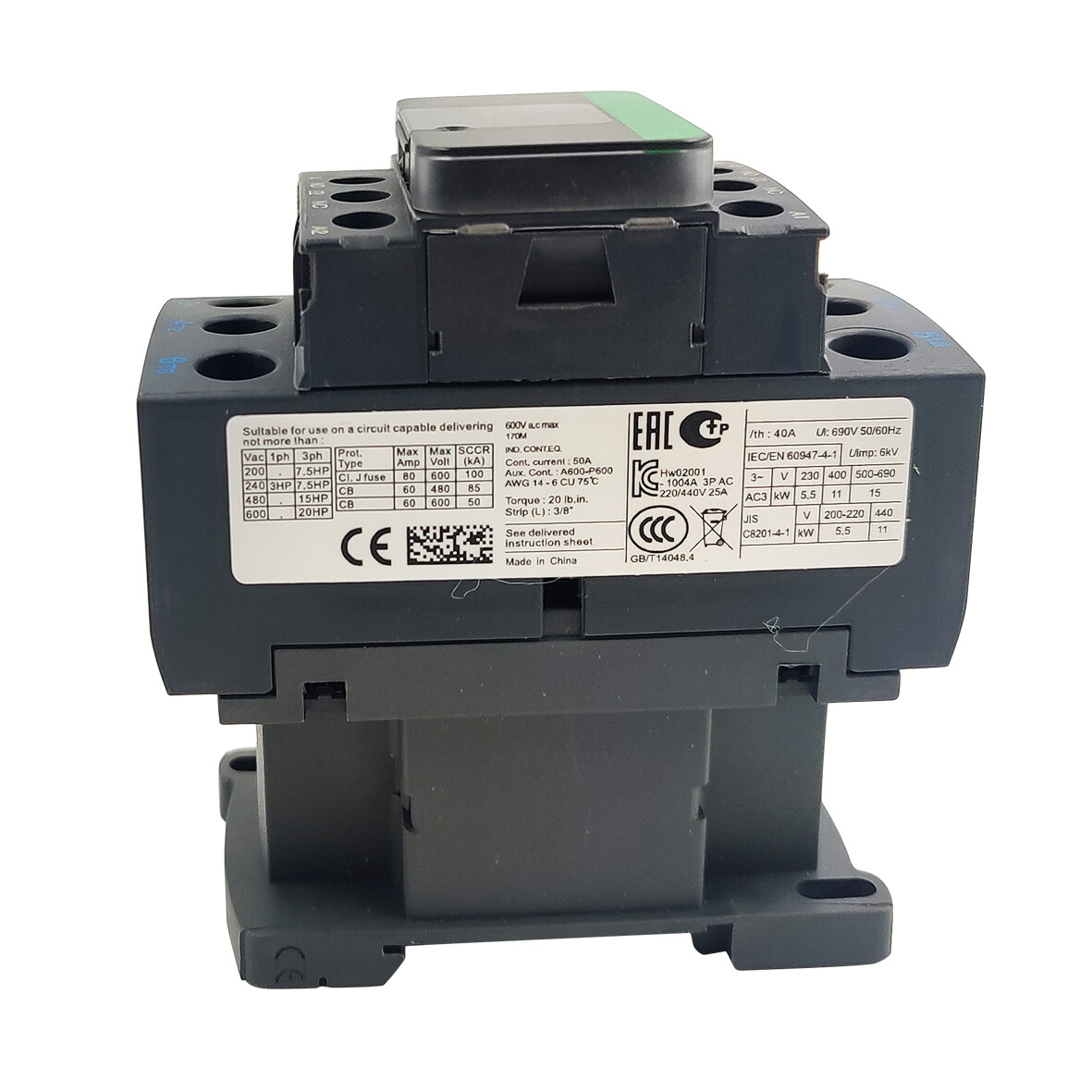 NEW TeSys Deca LC1D25G7 AC 25A replace Schneider LC1D25G7 3P Contactor 120V coil