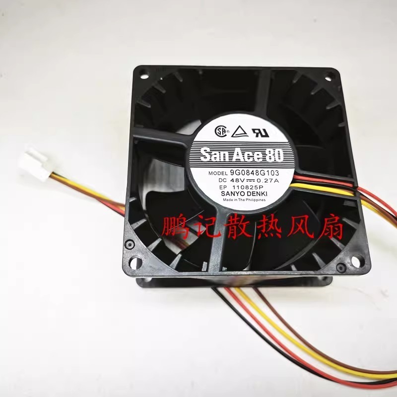 1PCS 9G0848G103 SANYO DENKI San Ace 80 DC48V 0.27A Industrial Server Cooling Fan