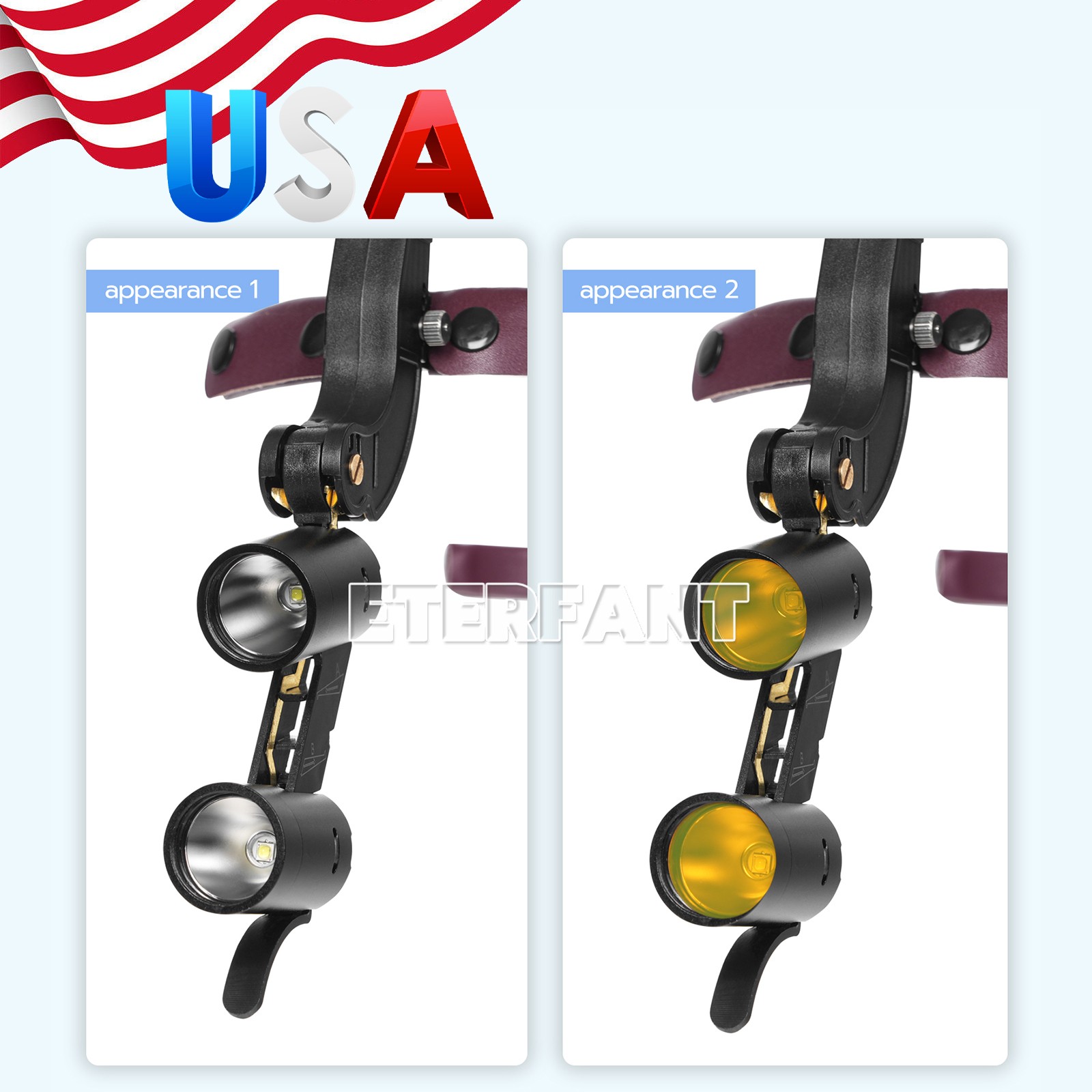 Dental Medical Headlight 10W LED Headlamp/3.5X Binocular Loupes 5W LED Light