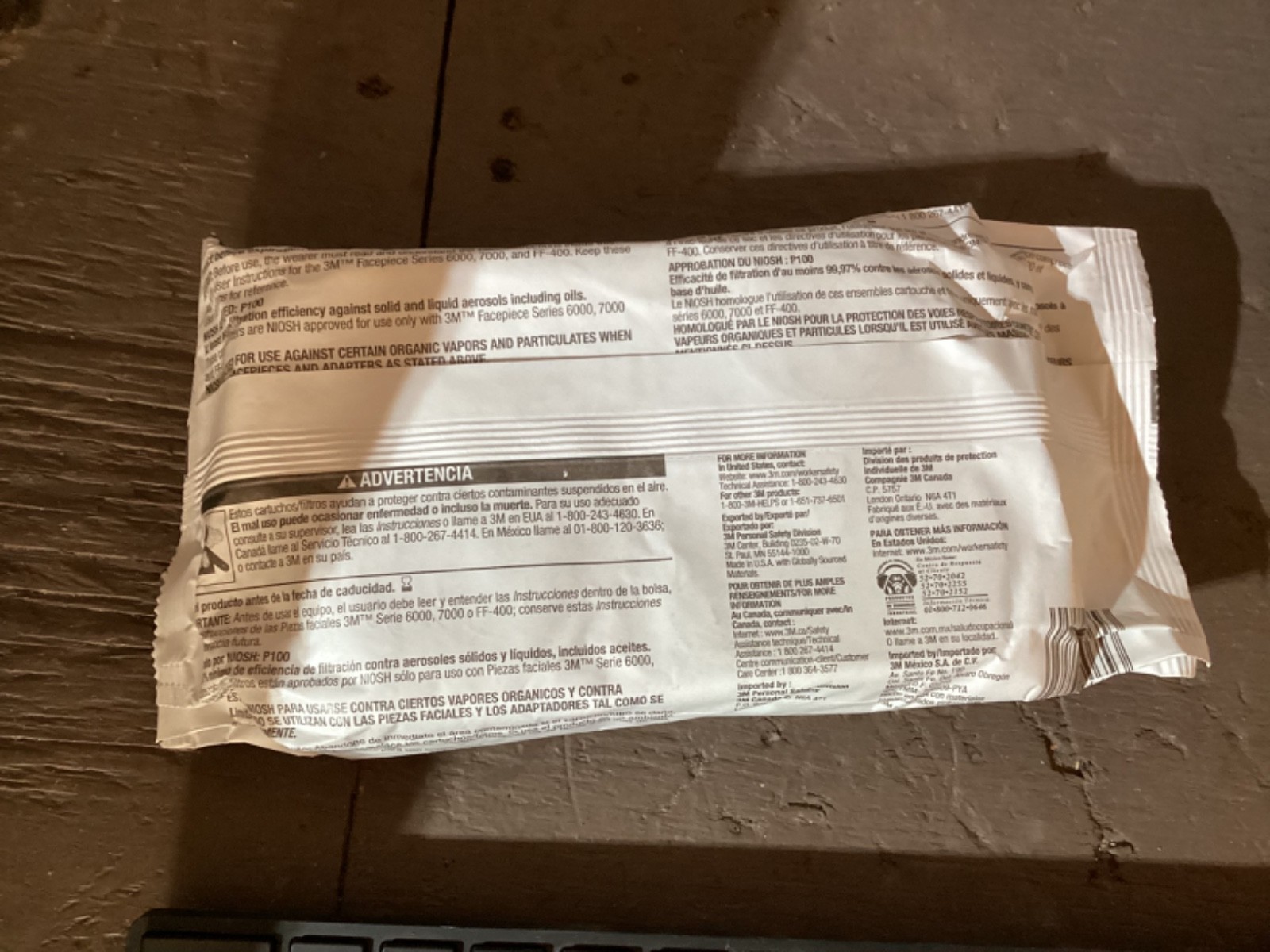 3M 60921 Organic Vapor Respirator Cartridge / P100 Filter 2pk Exp. 12/2028