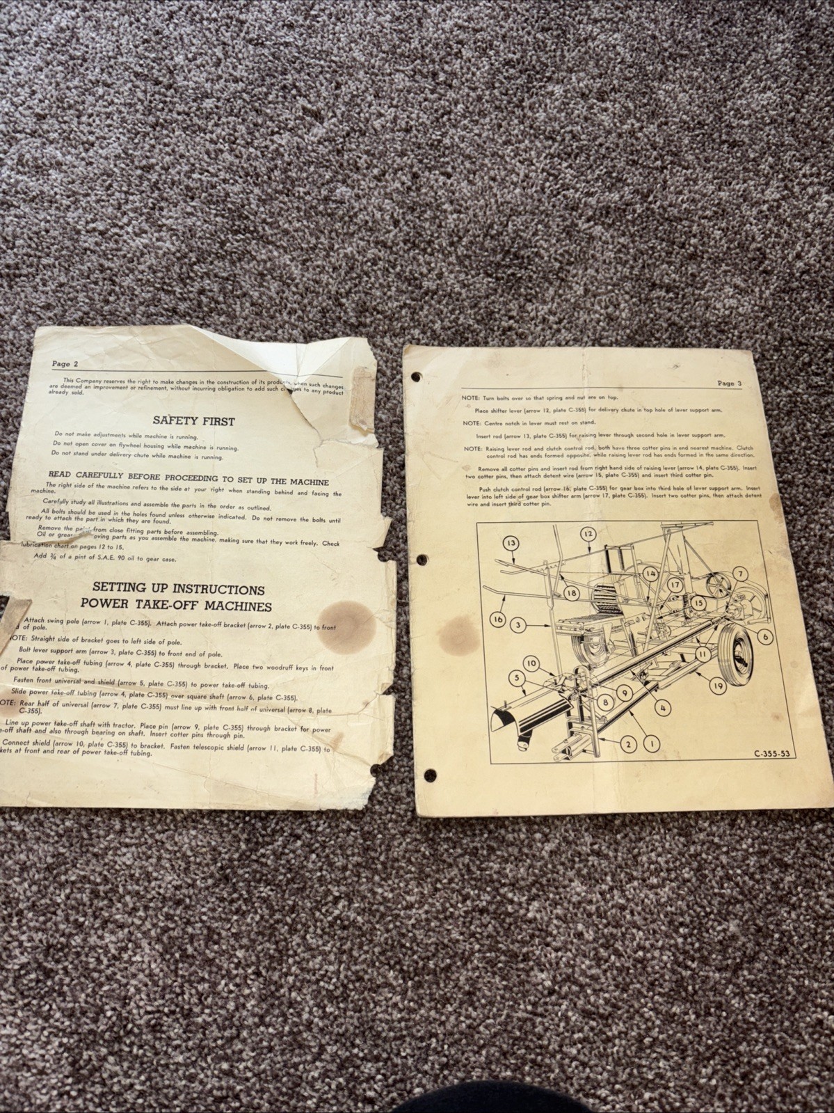 1940s Co-op E411 Forage Harvester Cockshutt Setting Up & Operating Instructions
