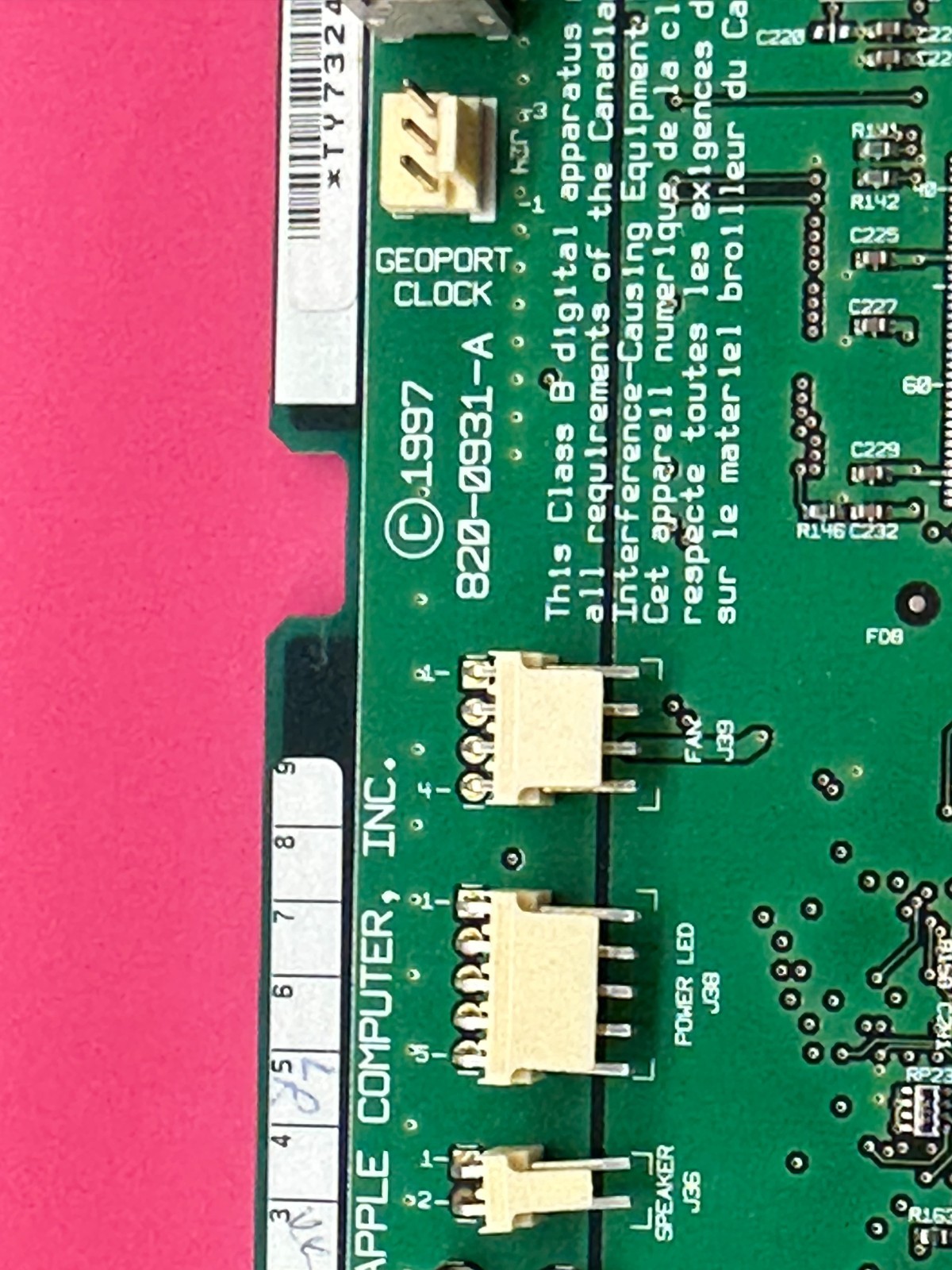 APPLE 820-0931-A MOTHERBOARD FOR MACINTOSH 8600/250