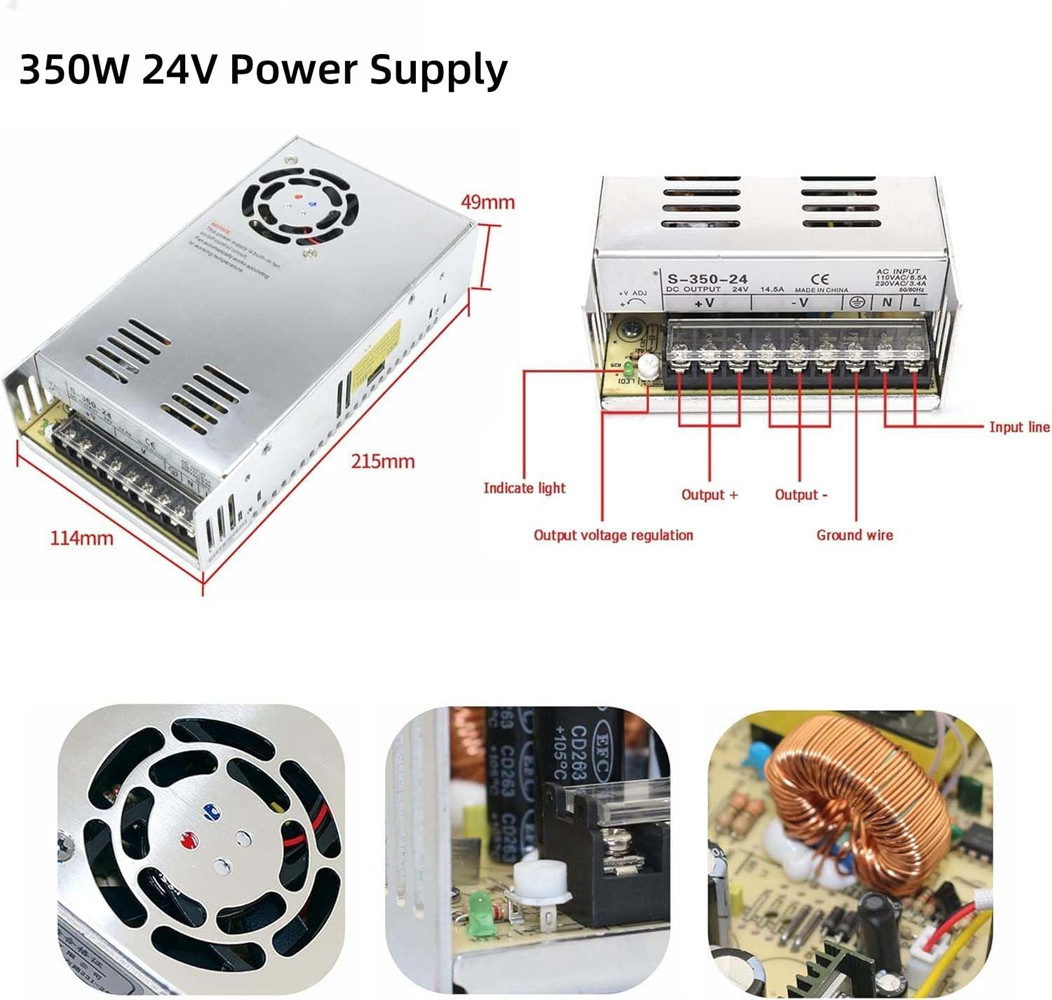 30~60kg Ballscrew Slide Table Linear Actuator Easy Servo Motor+Power Supply Kits