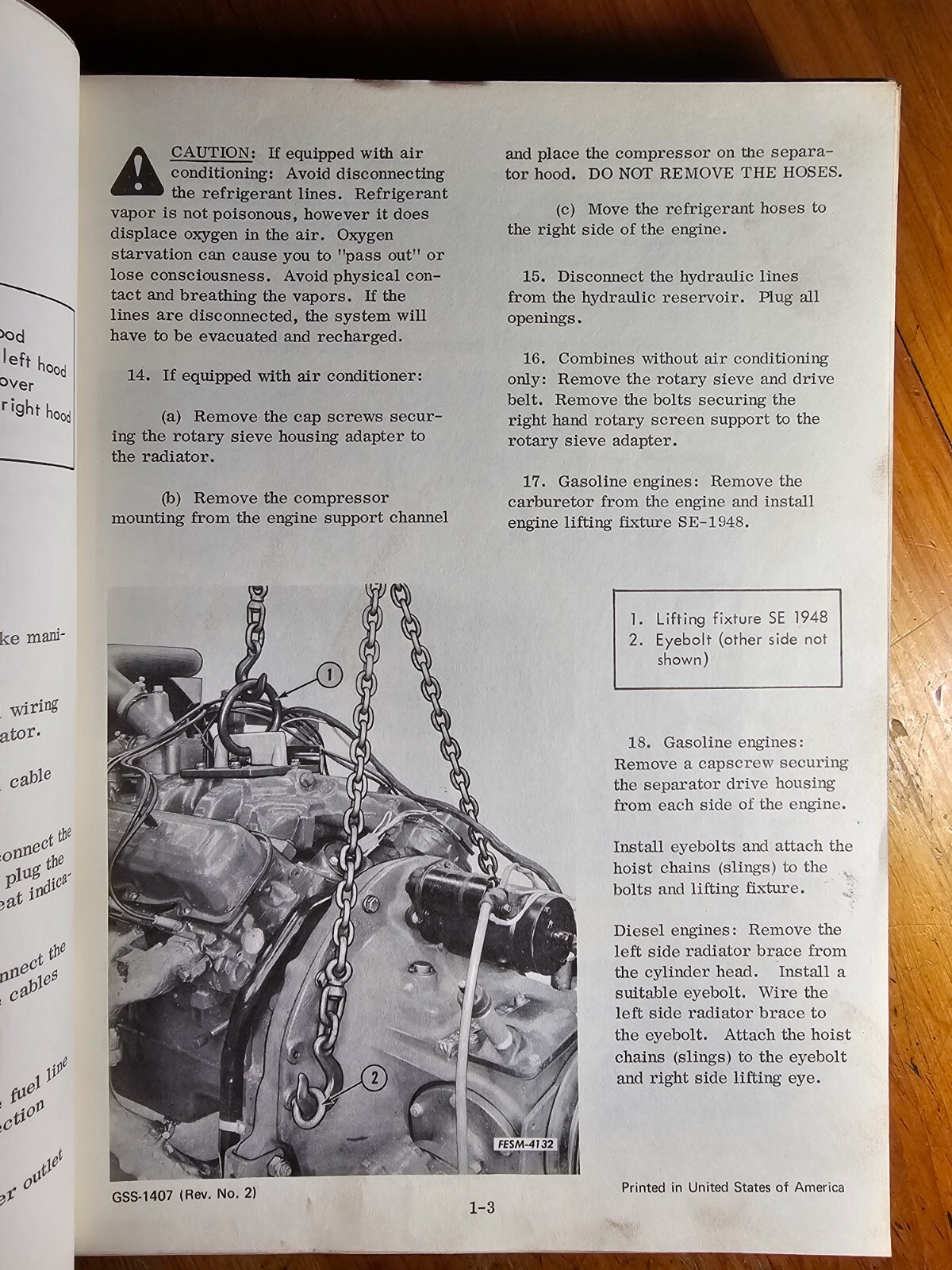IH International Harvester 815 915 Combine Chassis Manual GSS-1407 1/71 to Rev4