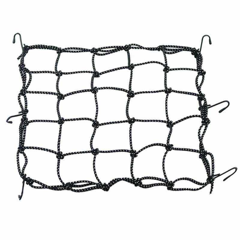 15″X15″ Small Elastic Cargo Bungee Net with 6 Hooks for Bike Bicycle Motorcycle