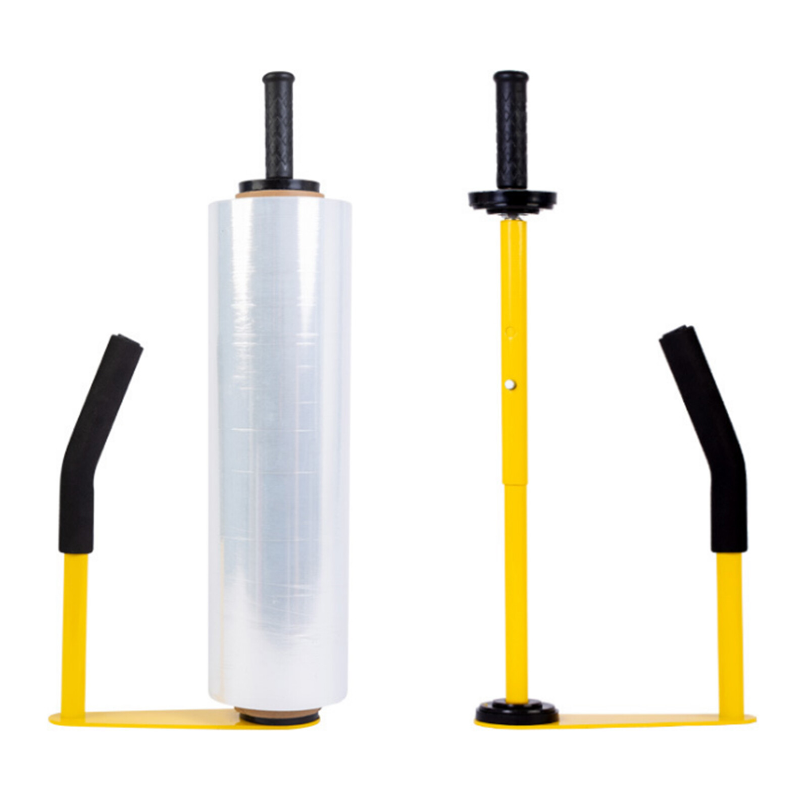 Stretch Film Dispenser Machine Pallet Wrap Dispenser Shrink Wrap Tool W/ Handle