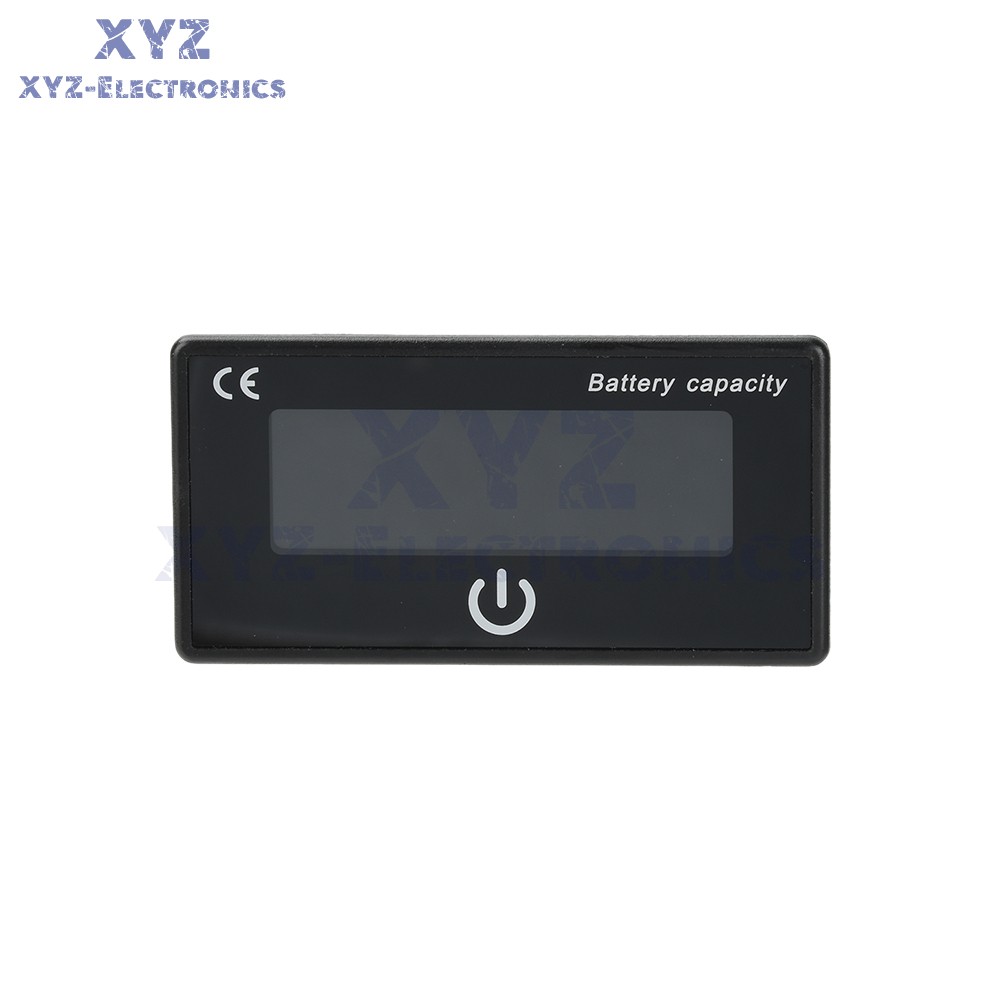 Battery Indicator Percentage DC 8-100V Battery Voltage Temperature Tester Meter