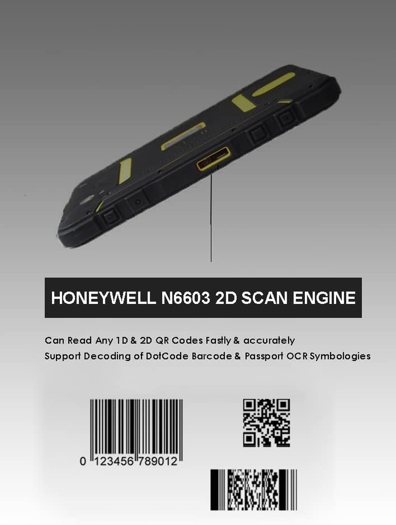 Rugged Industrial Tablet PC Android Barcode Scanner | with Honeywell 2D Bar Scan
