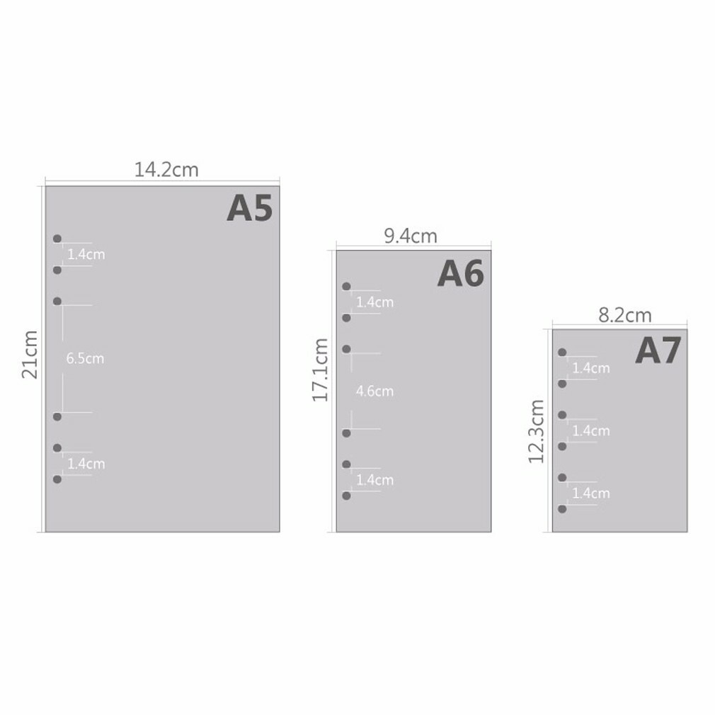 A5/A6/A7 Paper Planner Diary Insert Refills Notebook Schedule Organiser Notes #s