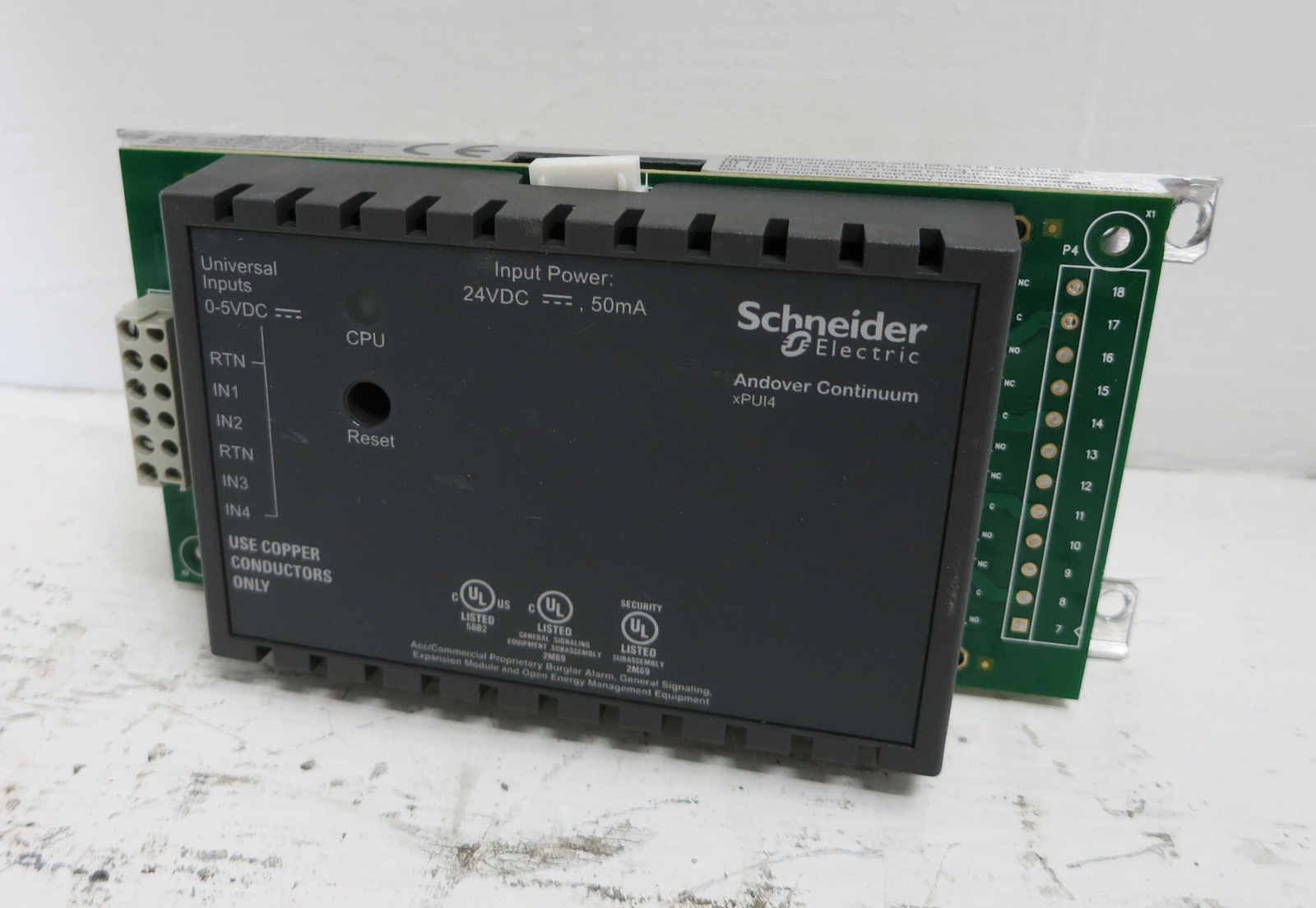 Andover Continuum xPUI4 Universal Input Expansion Module Infinet TAC 05-1001-289