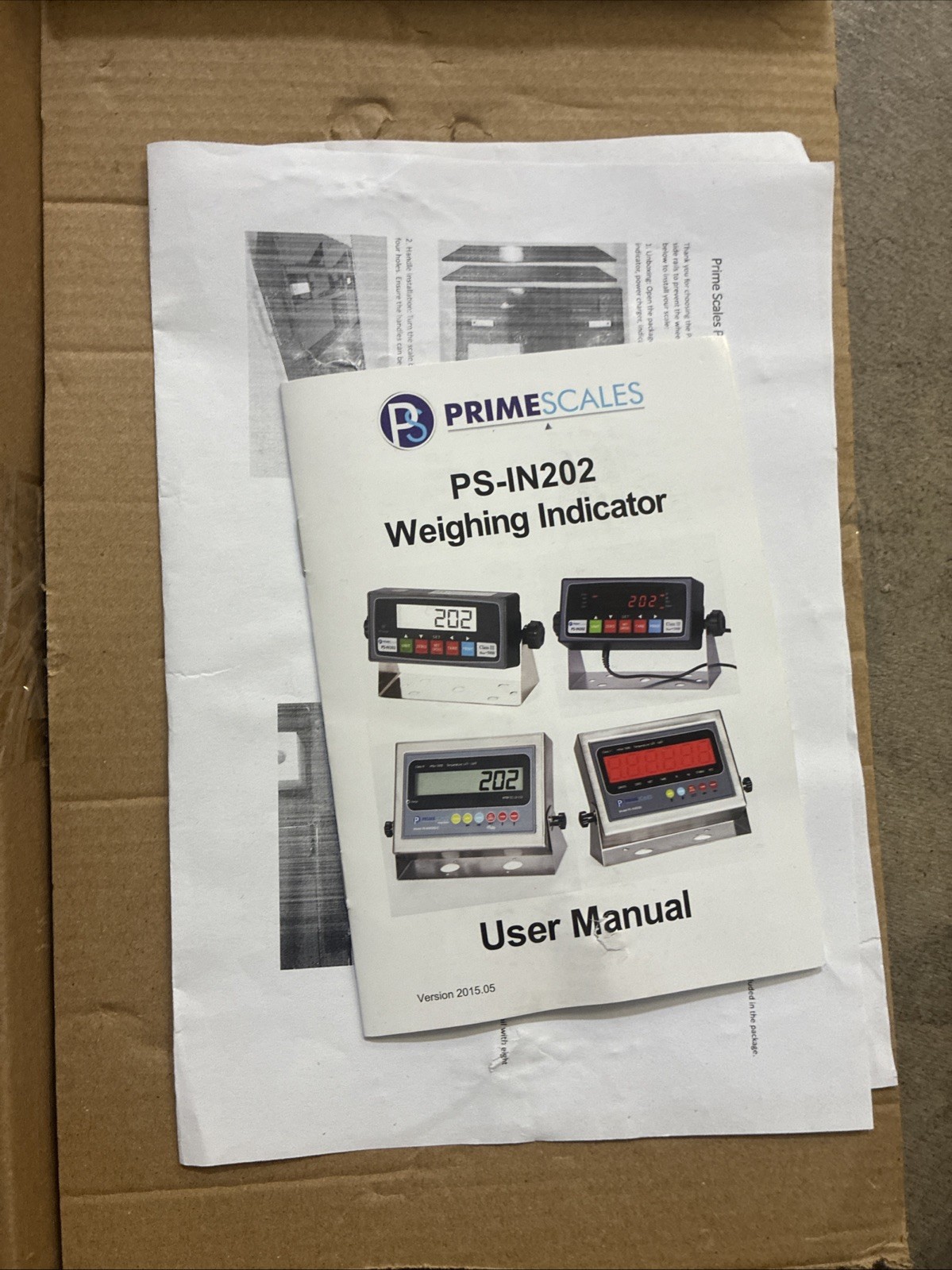 Prime Scales PS-IN202 LED or LCD Scale Indicator with 4+4 Cable package