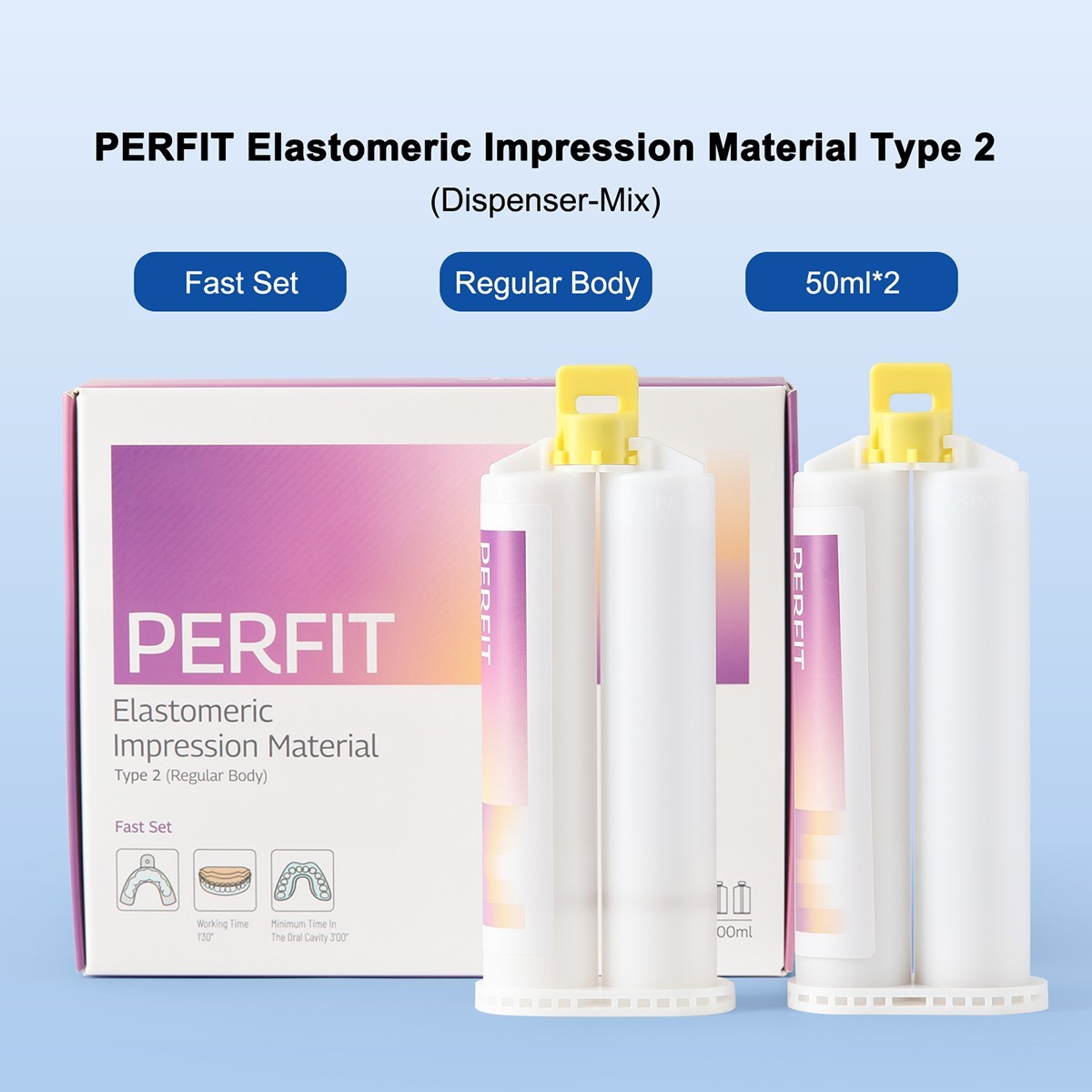 AZDENT Dental Elastomeric Impression Material Regular Body Fast Set Type 2