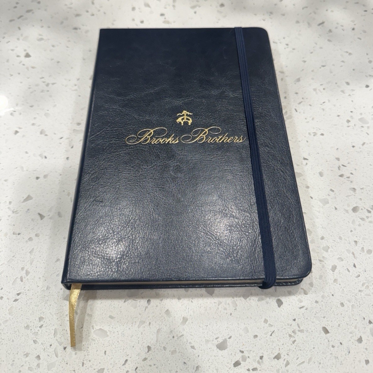 Brooks Brothers Lined Journal Notebook with Ribbon Bookmark, Writing Notebook