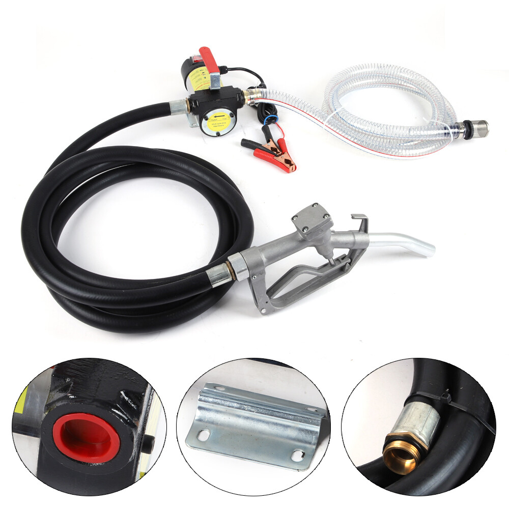 175W 50L/min Fuel Transfer Pump Diesel Gas Kerosene Transfer Pump Kits 12V DC