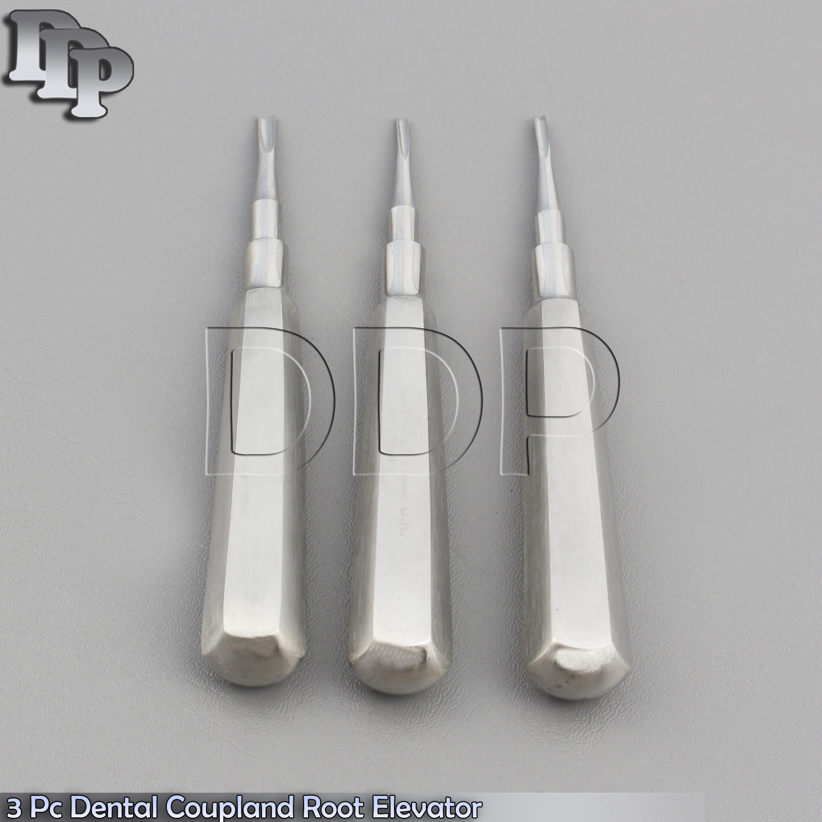 3 Pc Dental Coupland Root Elevator Tooth Extracting Oral Surgery Tools