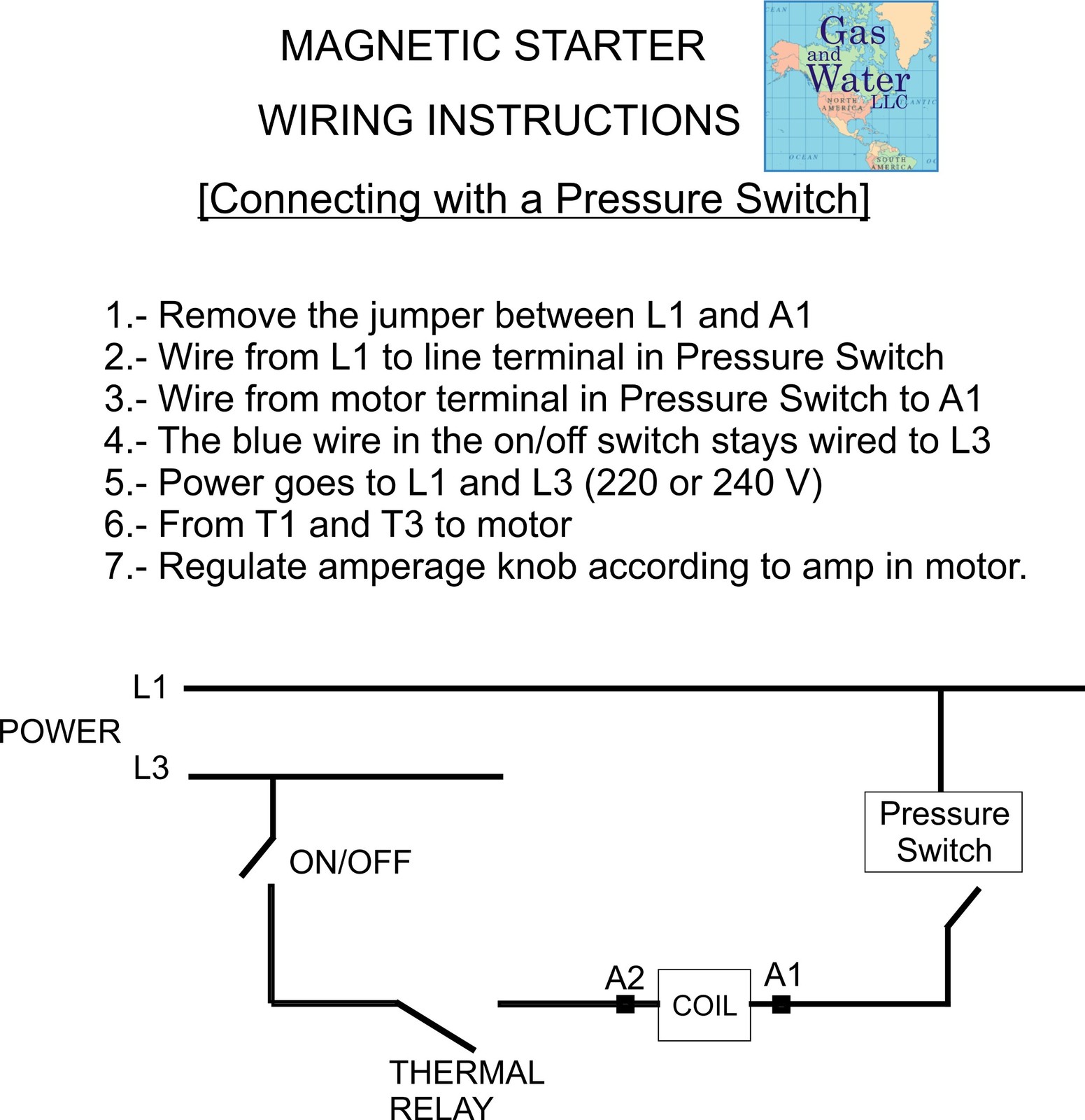 Magnetic Electric Motor Starter Control 5 Hp Single Phase 220/240v 22-34a wit…