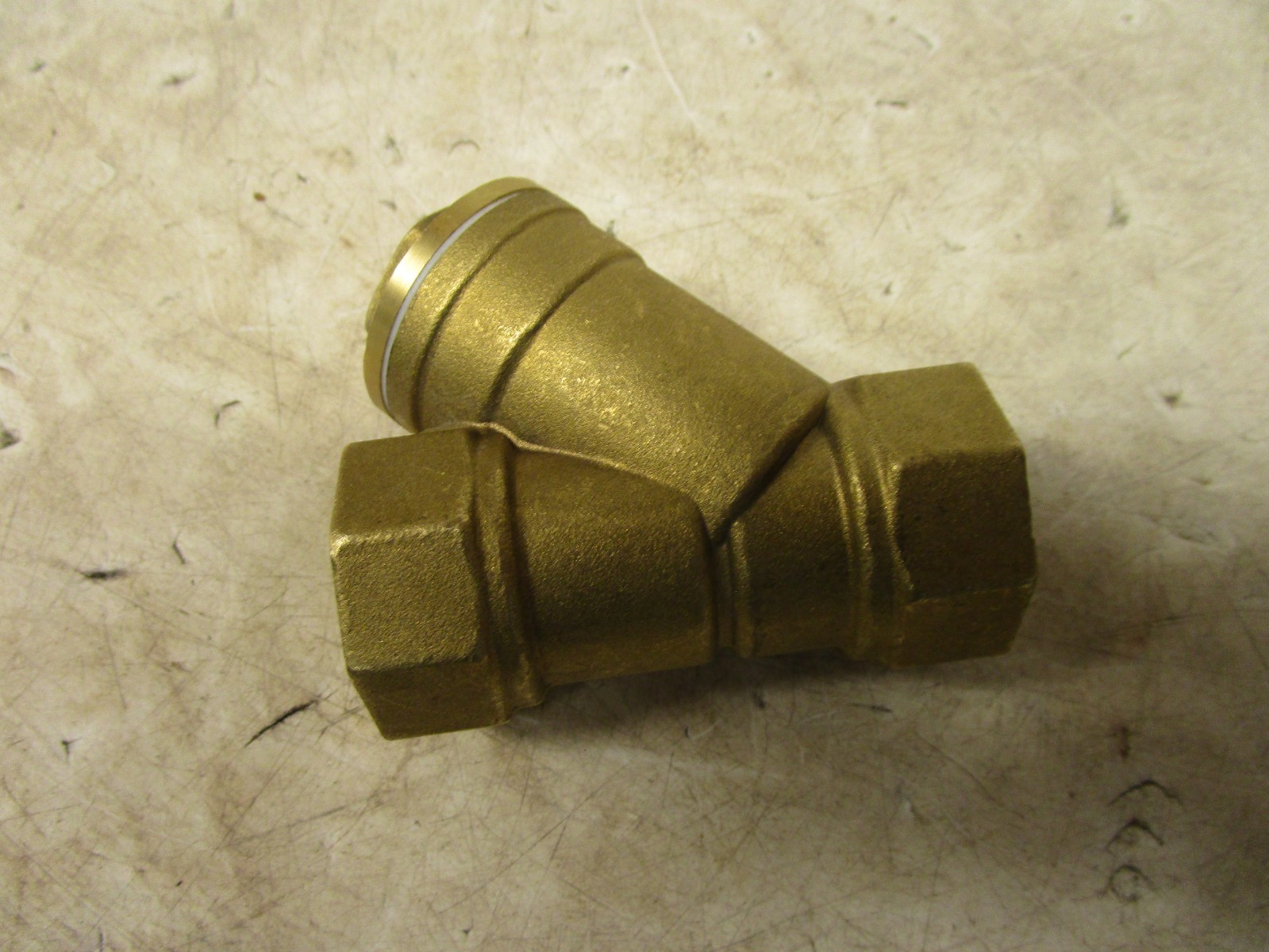 NO NAME DN25 PN16 1″ NPT THREADED WYE Y BRONZE STRAINER 300 PSI SCREEN SIZE 3/64